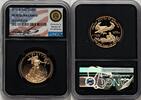 US Proof Gold Eagle 1/2 oz Miles Standish Blk Core Certified Gold American Eagles -