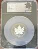World Coins and Other 2020 3oz S$50 Maple Leaf Incuse Rhodium Plated -