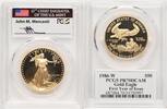 World Coins and Other 1986-W Proof Gold Eagle 1 oz John Mercanti First Year of Issue -