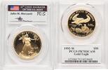 World Coins and Other 1992-W Proof Gold Eagle 1 oz John Mercanti -