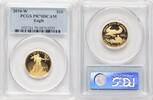 US Proof Gold Eagle 1/4 oz Blue Label Certified Gold American Eagles -