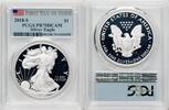 World Coins and Other 2018-S Proof Silver Eagle 1 oz FDI Flag -
