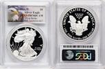 US Proof Silver Eagle 1 oz FS Eagle Flag Label Silver Eagles -