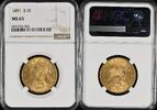 Goldm&uuml;nzen $10 1881 Liberty Head $10 NGC MS65 15105,42 EUR  zzgl. 38,92 EUR Versand