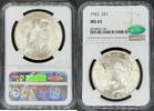 1 Dollar Peace Dollar  CAC 1922 Peace Dollar NGC MS65 267,95 EUR  zzgl. 40,19 EUR Versand