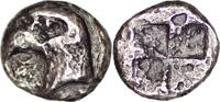 Greek Coins Aeolis, Kyme, c. 450-400 BC. AR Trihemiobol -