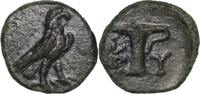 Greek Coins Aeolis, Kyme, c. 350-320 BC. Æ - Eagle / Vase -