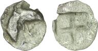 Greek Ionia. Phokaia. (Late 6th century BC). AR Tetartemorion -