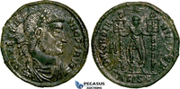 Roman Empire Æ Nummus Vetranio (350 AD) Concordia between Standards