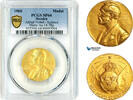 Sweden Gold Medal, Alfred Nobel 1960 PCGS SP64
