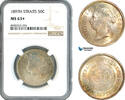 Straits Settlements 50 Cents -