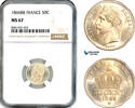 France 50 Centimes 1866 NGC MS67, Top Pop! 989,00 EUR kostenloser Versand