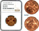 Bulgaria 1 Lev 1976 NGC MS68RD 199,00 EUR  zzgl. 15,00 EUR Versand