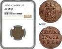 Netherlands East Indies 1/4 Stuiver 1825 NGC AU58BN 329,00 EUR  zzgl. 15,00 EUR Versand