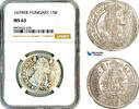 Hungary 15 Krajczar 1674 NGC MS63 379,00 EUR  zzgl. 25,00 EUR Versand