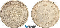 Russia 25 Kopeks 1875 VF-XF, Rare! 549,00 EUR  zzgl. 25,00 EUR Versand