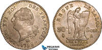France 30 Sols 1792 Louis XVI vz+ 379,00 EUR  zzgl. 15,00 EUR Versand