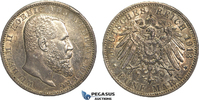 Germany, Württemberg 5 Mark Wilhelm II