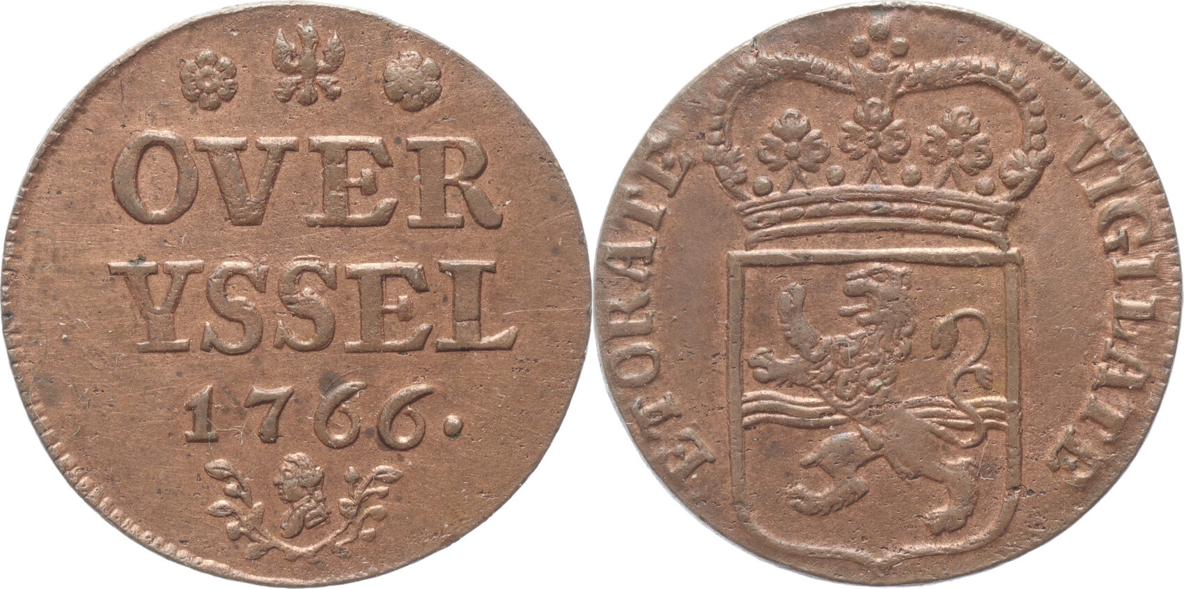 Duit 1766 Overijssel st