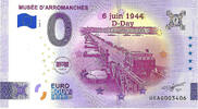Frankrijk 0 Euro biljet Frankrijk 2026 - Musée D'Arromanches - D-Day -