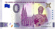 Duitsland 0 Euro biljet Duitsland 2026 - 750 Jahre Gotischer Dom St.Peter Regensburg GOLD LABEL -