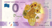 Nederland 0 Euro biljet Nederland - Vincent van Gogh - Zonnebloemen editie KLEUR -