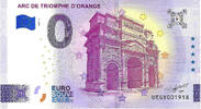 Frankrijk 0 Euro biljet Frankrijk 2025 - Arc De Triomphe D'Orange -