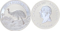 Australia Australië Emu 1 ounce silver -