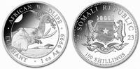 Somalia Somalië Olifant 1 ounce silver -