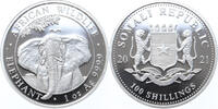 Somalia Somalië Olifant 1 ounce silver -