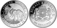 Somalia Somalië Olifant 1 ounce silver -