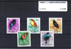Themazegels Vogels Papua Nieuw Guinea nr. 663/667 -