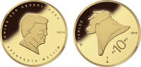 10 Euro Slag bij Waterloo herdenkingsmunt goud -