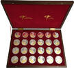 10 Gulden Nederlandse Antillen complete serie 24 verschillende handelsmunten -