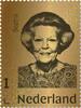 Nederland Gouden postzegel Koningin Beatrix -