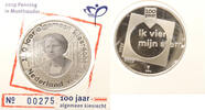 penning Nederland 100 jaar Algemeen Kiesrecht in munthouder KNM -