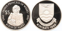 5 Dollars Kiribati Princes Diana birth of Harry silver -