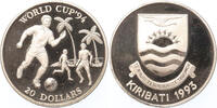 20 Dollars Kiribati World Cup USA '94 silver -
