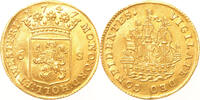 Scheepjesschelling 1747 Holland  goud st