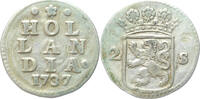 Dubbele wapenstuiver Holland  1737/36 vz