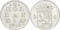 Dubbele wapenstuiver 1723 Holland st