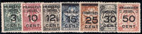 Curaçao NVPH nr. 82/88 Brandkastzegels postfris -