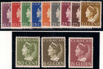 Curaçao NVPH nr. 141/152 Koningin Wilhelmina 1941-1942 postfris -