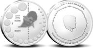 5 euro Anton Geesink verzilverd 2021 herdenkingsmunt -