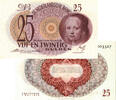 25 gulden 1945 Meisje in blauw 80-1a kwaliteit vz