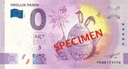 0 Euro biljet Nederland 2022 - Vrolijk Pasen SPECIMEN -