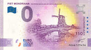 0 Euro biljet Nederland 2022 - Mondriaan Oostzijdse Molen #002000 -