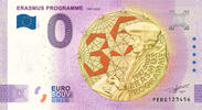 0 Euro biljet Nederland 2022 - Erasmus Programme KLEUR -