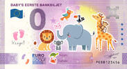0 Euro biljet Nederland - Baby's eerste bankbiljet KLEUR ROZE -