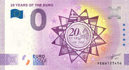 0 Euro biljet Nederland 2022 - 20 jaar Euro ANNIVERSARY -